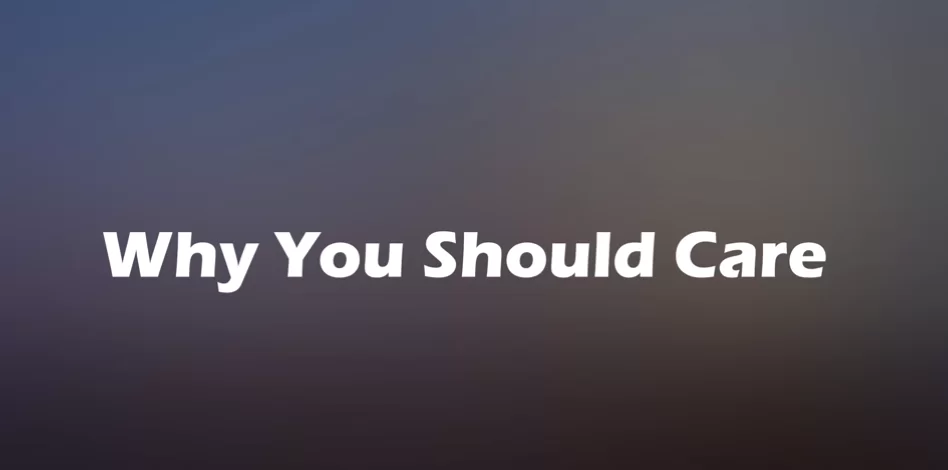 Screen with the text "Why You Should Care" referring to new threats on mobile devices